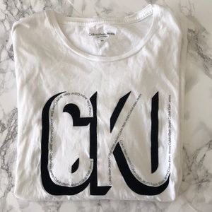 Men’s White Calvin Klein Jeans Graphic Tee